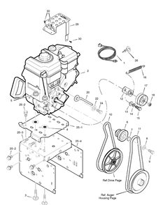 Engine (1742229) Diagram and Parts List for 1695731 2009 Briggs and Stratton Snow Blower